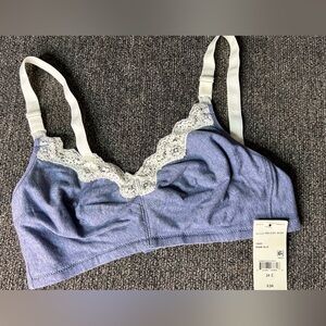 NWT‎ Nursing bra Leading Lady Blue cotton
Gentle support size 34C